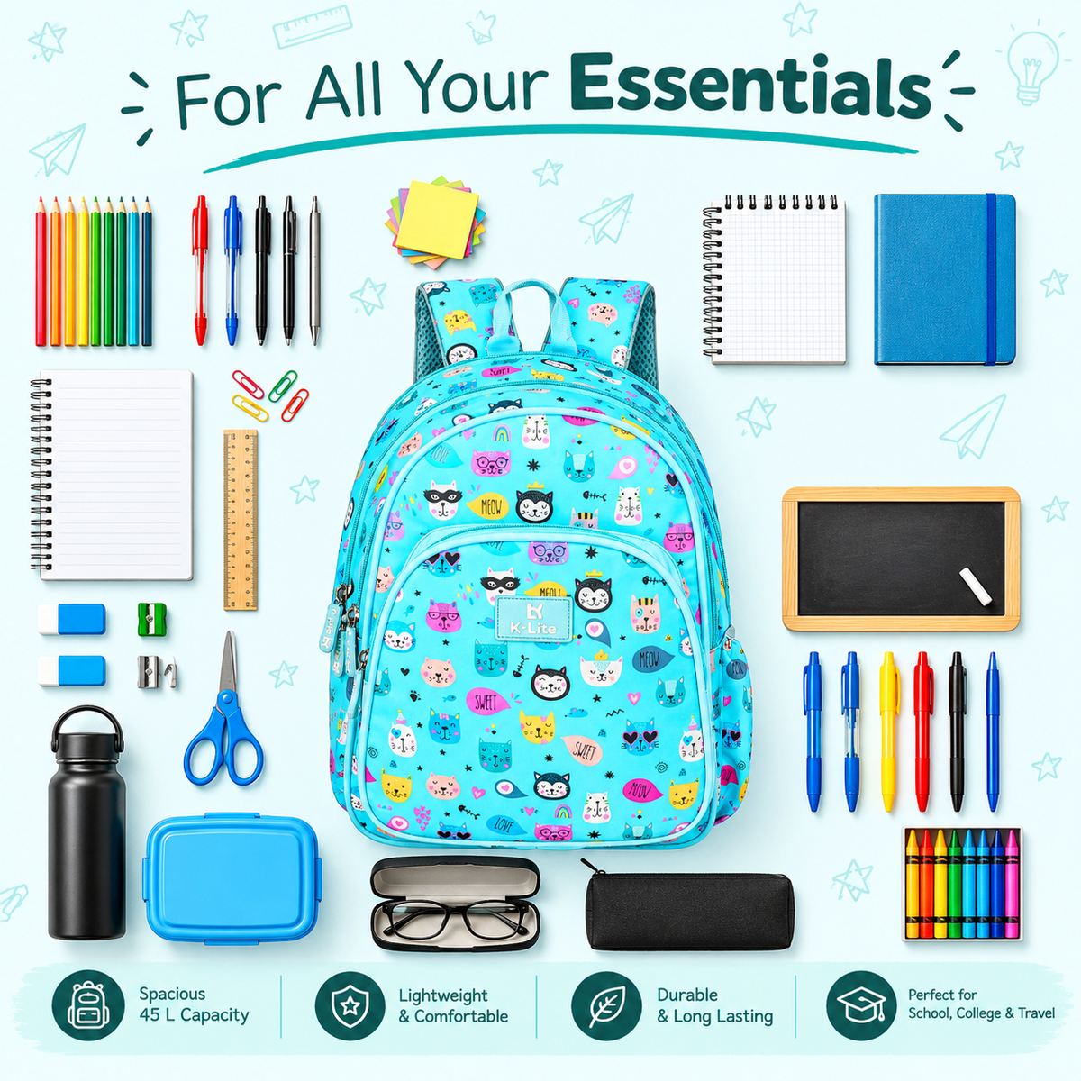 K-Lite Access Aqua Backpack